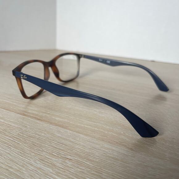 Ray-Ban RB7047 5574 Eyeglasses Tortoise Shell Blue Frames Only 54-17-140 - Picture 7 of 8